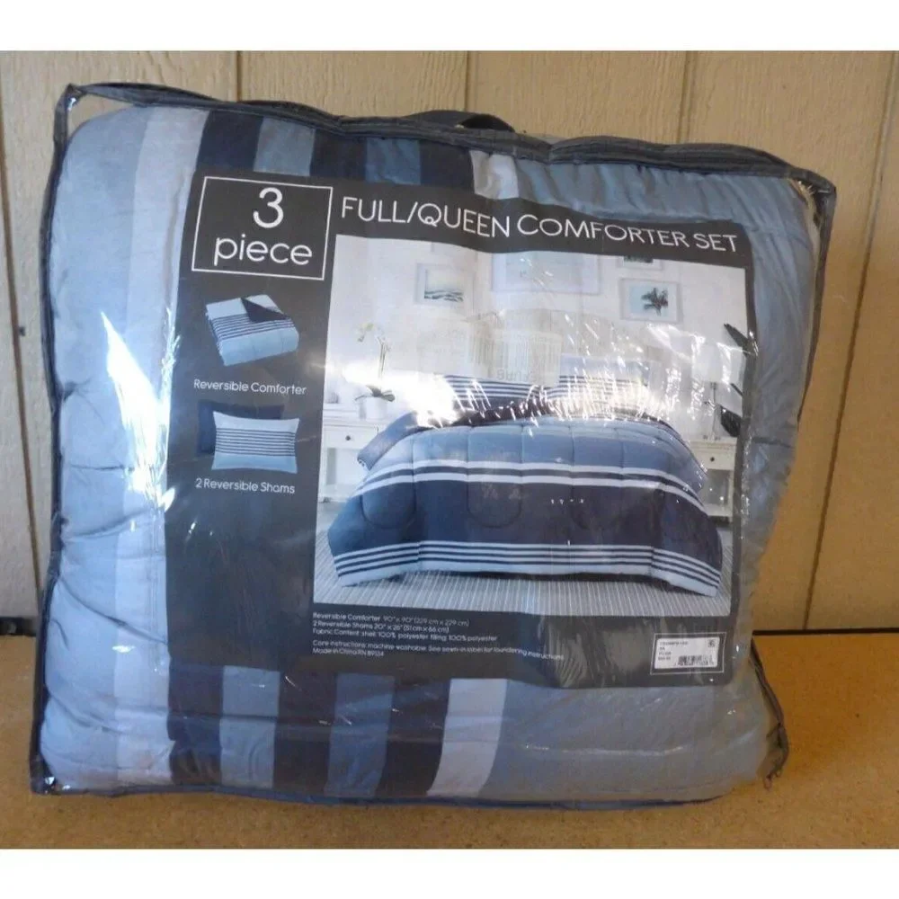 PEM AMERICA Cole Stripe 3-Pc. Comforter Mini Set